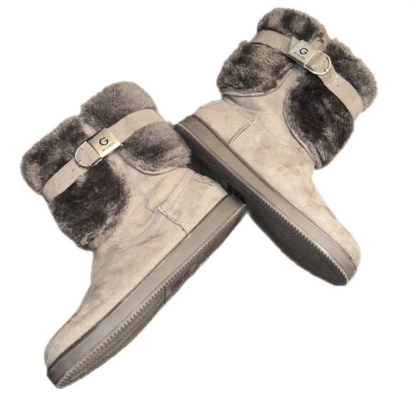 Boots G BY GUESS Women's ADDALYNÂ Boots Faux Fur Trim SZ. 8 1/2M - Picture 8 of 8